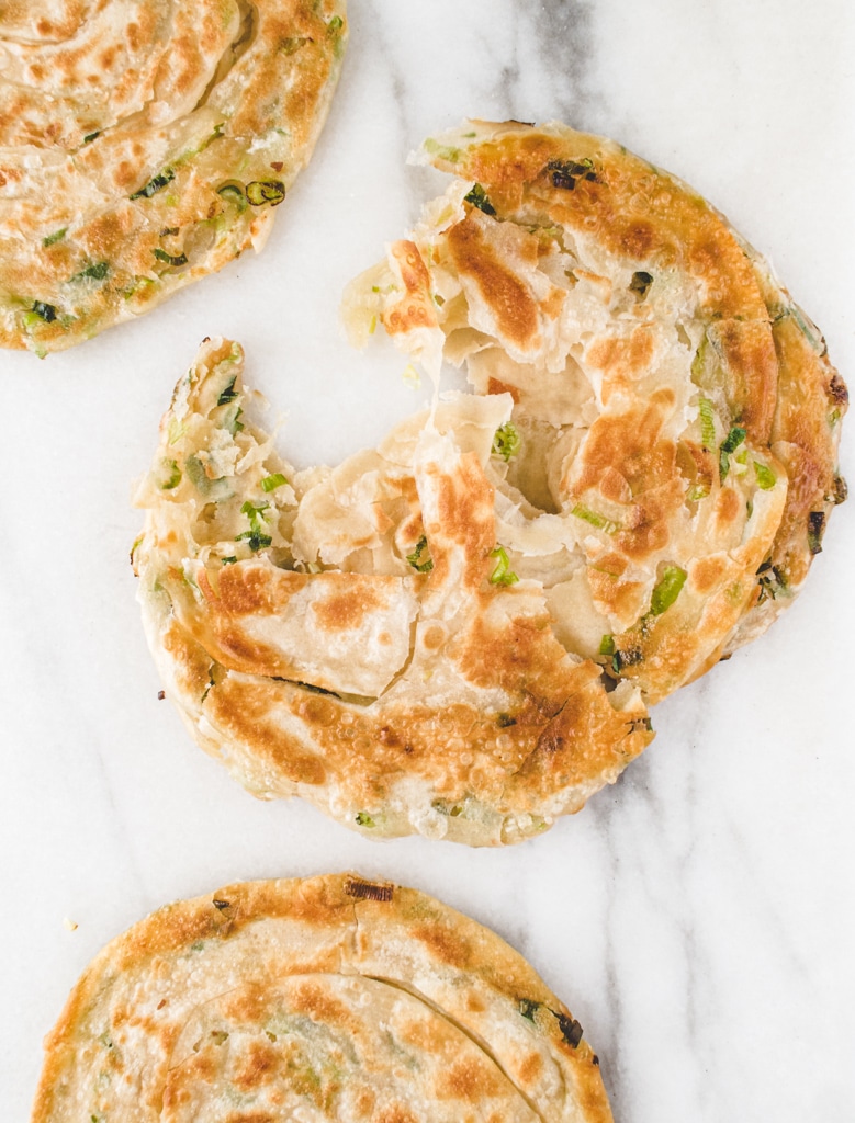 Crispy and Flaky Chinese Scallion Pancake (蔥抓餅)