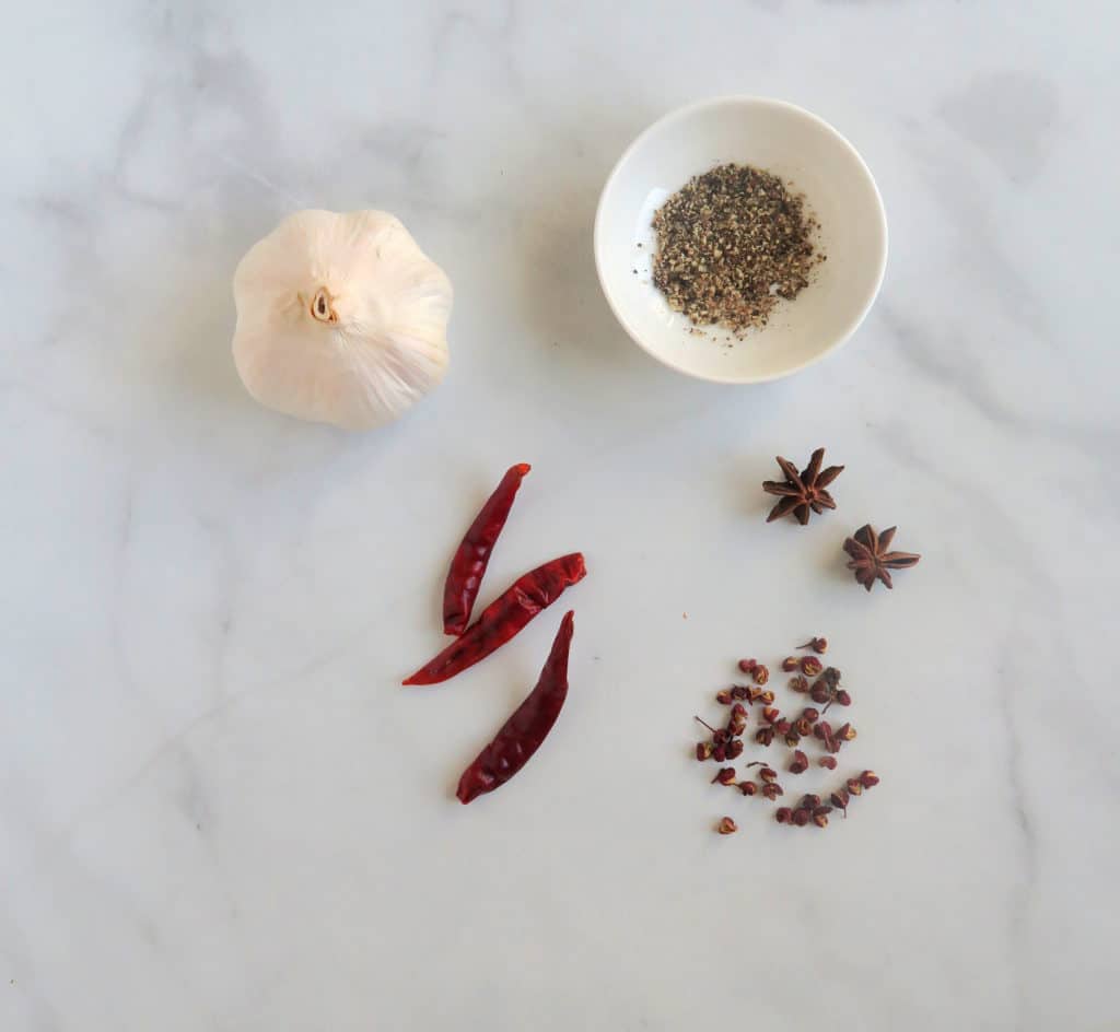 Garlic Black Pepper Edamame Cooking in Chinglish