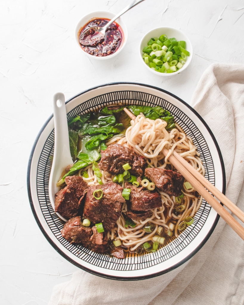 Mom's Famous Taiwanese Beef Noodle Soup - Cooking in Chinglish