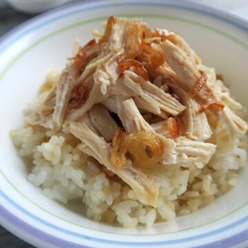 Taiwanese chicken rice.