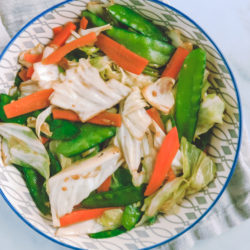 stir fried vegetables.