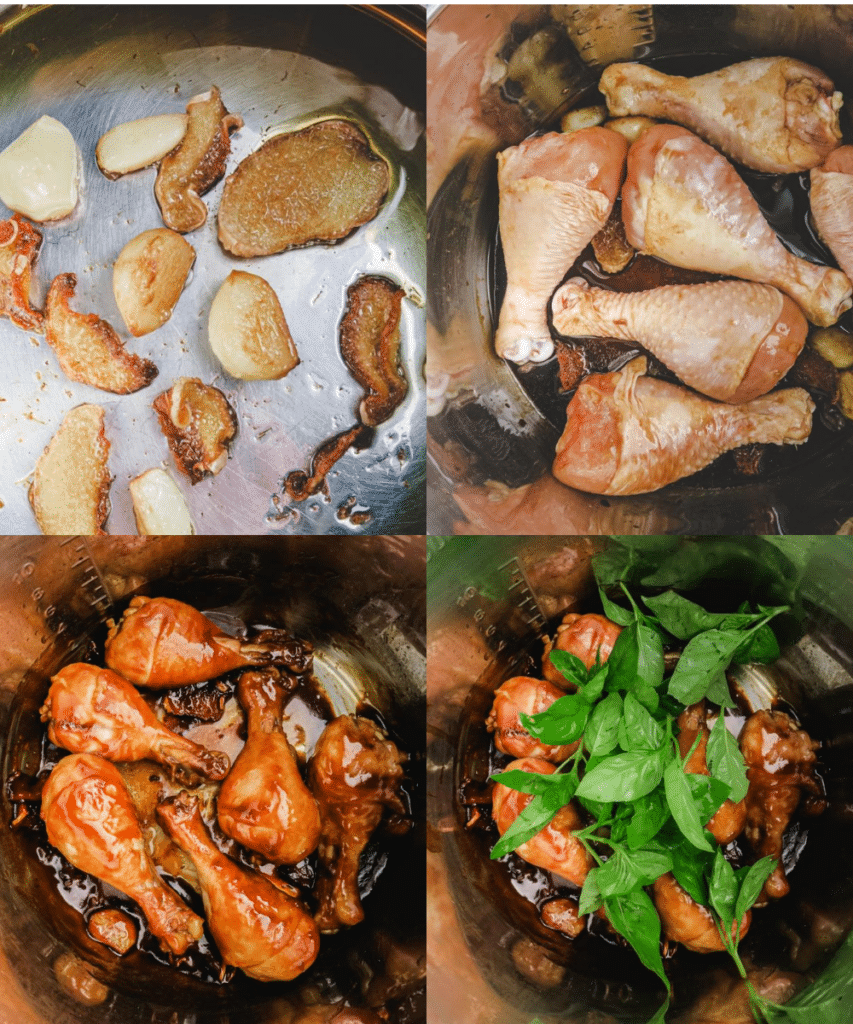 Instant Pot Three Cup Chicken (San Bei Ji) - Cooking in Chinglish