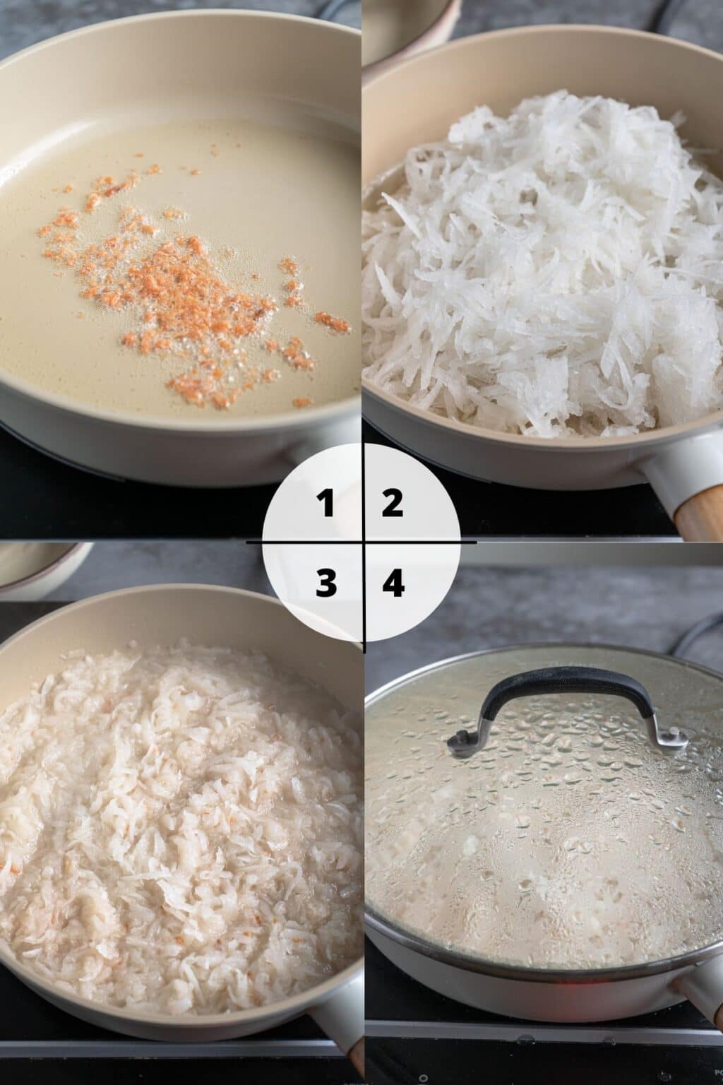 Taiwanese Turnip Cake (Made With Basmati Rice) Cooking in Chinglish