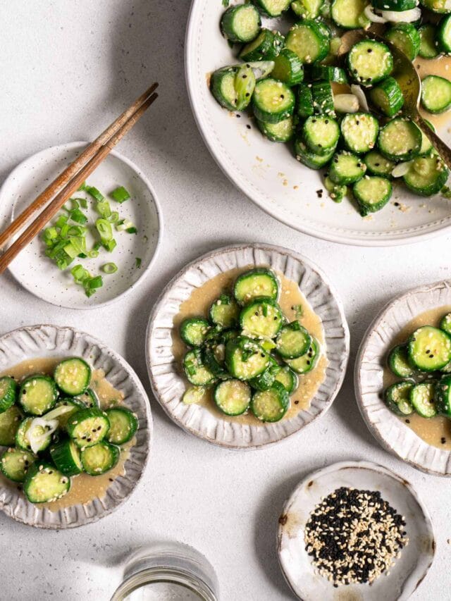 Asian Cucumber Salad With Miso and Sesame
